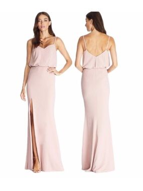 zahrah maxi dress dress the population Dress the Population | Dresses | Dress The Population Womens Zahrah Tiered  Pleated Rose Satin Evening Gown Medium